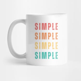 Simple Text Repeated Pattern Design Mug